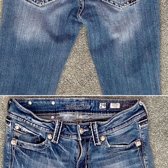 Miss Me Pants - Miss me white wash low rise denim Capri pants 29